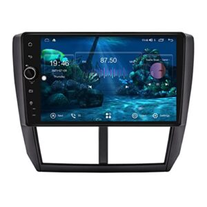 joying 9 inch android car radio 8gb+128gb for subaru forester wrx 2008-2012 impreza wrx 2007-2011 car stereo support wireless carplay android auto gps navigation bluetooth 5.1 am/fm subwoofer output