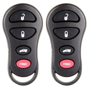 eccpp for jeep liberty keyless entry remote key fob for jeep for dodge series gq43vt17t (pack of 2)