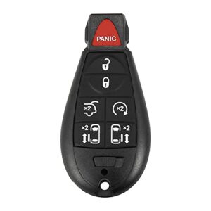 x autohaux replacement keyless entry remote car key fob m3n5wy783x 433mhz for dodge grand caravan for chrysler town and country 7 buttons with door key