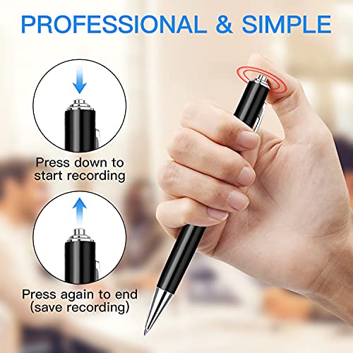 AIUAIUGO 32GB Digital Voice Recorder Device Voice Activated Recorder- Mini Audio Recording Device Audio Recorder for Lectures Meetings Classes, Portable USB MP3 Playback