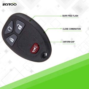 SCITOO Keyless Entry Remote Control Key Fob Clicker Transmitter 4 Buttons 1PC fits 2007-2016 Chevrolet Buick GMC Pontiac Cadillac Saturn Suzuki M3N5WY8109 OUC60270 OUC60221N 850K60270