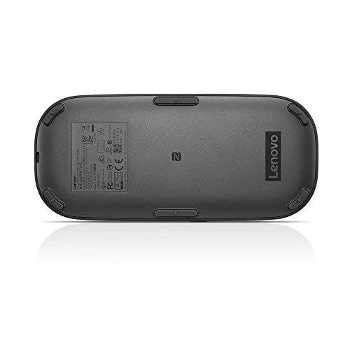 Lenovo 700 Ultraportable Bluetooth Speaker, USB-C & NFC Connectivity, Rechargeable Battery, 2 Hour Charge for 12 Hours Play, IPX2 Splash Resistance, Black