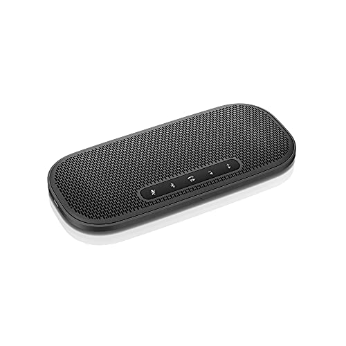 Lenovo 700 Ultraportable Bluetooth Speaker, USB-C & NFC Connectivity, Rechargeable Battery, 2 Hour Charge for 12 Hours Play, IPX2 Splash Resistance, Black