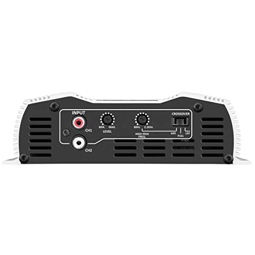 Taramps DS 800x2 2 Channels 800 watts RMS, FULL RANGE 2 Ohms, Car Audio Amplifier Multichannel Class D Crossover HIGH/LOW PASS.