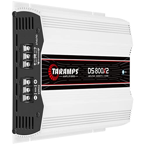 Taramps DS 800x2 2 Channels 800 watts RMS, FULL RANGE 2 Ohms, Car Audio Amplifier Multichannel Class D Crossover HIGH/LOW PASS.