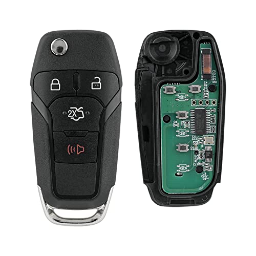 Key Fob Remote Replacement Fits for 2013 2014 2015 2016 Ford Fusion Keyless Entry 4 Buttons Remote Control N5F-A08TAA (Pack of 2)