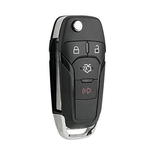 Key Fob Remote Replacement Fits for 2013 2014 2015 2016 Ford Fusion Keyless Entry 4 Buttons Remote Control N5F-A08TAA (Pack of 2)