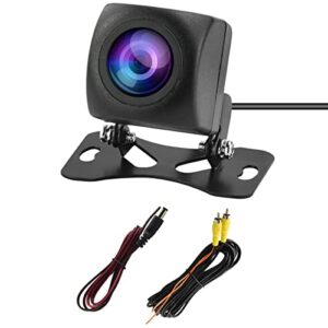 car backup camera, ahd rear view camera night vision waterproof reverse camera 170° wide view angel with mount brackets for universal cars, suv, trucks, rv and more