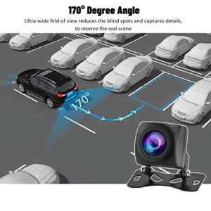 Car Backup Camera, AHD Rear View Camera Night Vision Waterproof Reverse Camera 170° Wide View Angel with Mount Brackets for Universal Cars, SUV, Trucks, RV and More