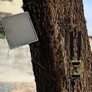 herd 360 trail camera solar panel with built in lithium 25,000mah battery, black (spp1025)