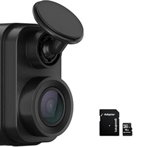 Garmin Dash Cam Mini 2, 1080p, 140-degree FOV, Incident Detection Recording (International Version) and 16GB SD Card Included, Black