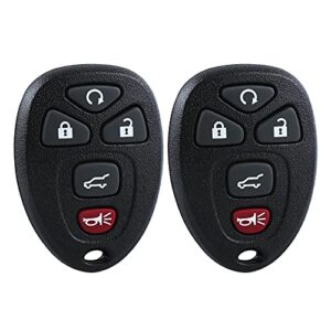 remote key fob control replacement for 07-2016 gmc acadia yukon,07-2014 chevy tahoe suburban cadillac escalade,09-2017 chevrolet traverse enclave(ouc60270, ouc60221) 5btn 2 pack