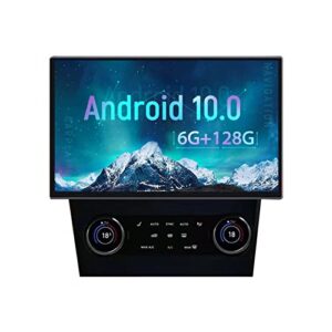 zwnav 13.3 inch android 10 car stereo for ford mustang 2009-2014,128gb car gps navigation head unit, bluetooth, carplay,wifi