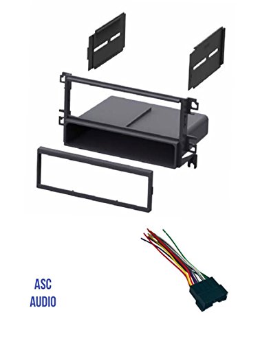 ASC Car Stereo Radio Dash Kit and Wire Harness for installing a Single Din Radio for some 2001 - 2006 Hyundai Elantra, 2001 - 2006 Hyundai Santa Fe, 2002 - 2005 Hyundai Sonata, 2003-2008 Tiburon