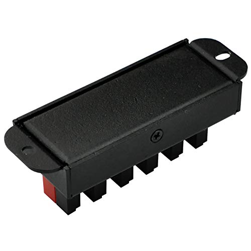 Chunzehui F-1011 6-Position 45A Power Pole Distribution Block Module, Connector Power Splitter Distributor Source Strip.