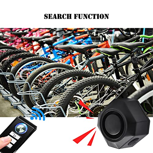 USUPERINK 110dB Bike Alarm Wireless Vibration Motion Sensor with USB Charging Ports, Anti-Theft Bicycle Motorcycle Alarm with Remote, Waterproof, 1SET