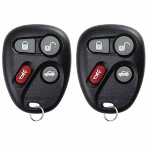 keylessoption keyless entry remote control car key fob replacement for 25665574, 25665575 (pack of 2)
