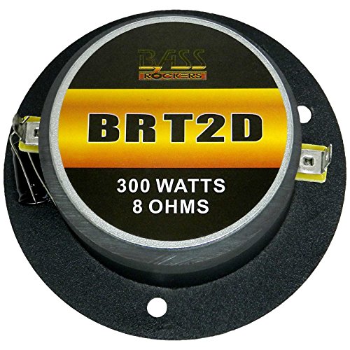 Bass Rockers Super Speakers Tweeters - 3.5" 300W 8-Ohm - Best for Homes, Cars, Offices Schools & Colleges - Aluminum Pair - Frequency Response: 2000Hz - 20kHz - BRT2D