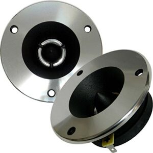 Bass Rockers Super Speakers Tweeters - 3.5" 300W 8-Ohm - Best for Homes, Cars, Offices Schools & Colleges - Aluminum Pair - Frequency Response: 2000Hz - 20kHz - BRT2D