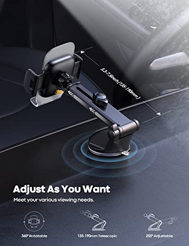 Lamicall Car Suction Cup Phone Holder & Cell Phone Stand