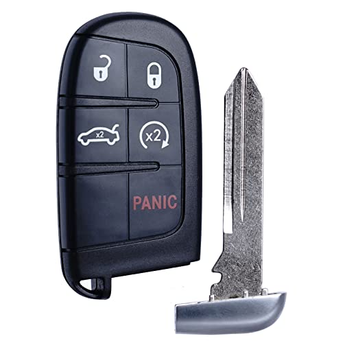 Key Fob Replacement Compatible for Chrysler 300 Dodge Charger 2011 2012 2013 2014 2015 2016 2017 2018 Challenger 2015-2018 Dart 2014-2016 Smart Key Car Keyless Entry Remote Control M3N-40821302