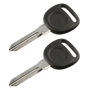 uncut non transponder ignition key fits buick/chevy/gmc/hummer/isuzu/oldsmobile/pontiac no chip, set of 2