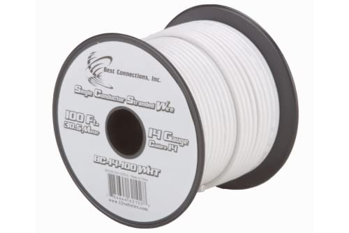 Audiopipe 14 GA Gauge 100' White Car Audio Home Primary Wire