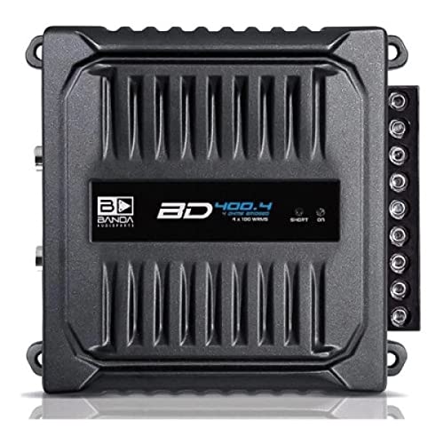 Banda 400.4 4 Channel 400 Watt RMS Full Range Car & Motorcycle Amplifier BD400.4