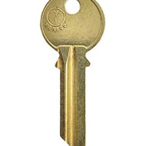 JMA Replacement for 999 5-Pin Yale Key - Brass Finish / Y1 BR - 50 Pack