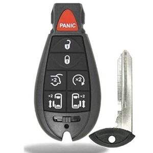1 new keyless entry 7 buttons remote start car key fob m3n5wy783x, iyz-c01c for town country dodge grand caravan volkswagen routan
