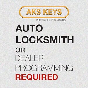 AKS Keys New Uncut Chipped Transponder Key Compatible with Honda ID13 Chip "F" HO01-PT (2 Pack)