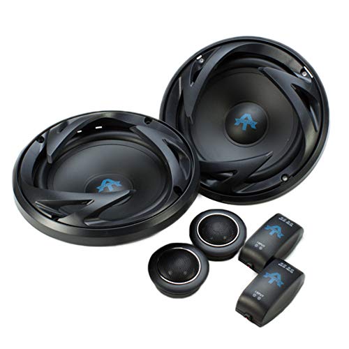 Autotek ATS65C 6.5 Inch Two Way Car Speakers (Black and Blue, Pair) - 300 Watt Max, 2 Way, Voice Coil, Neo-Mylar Soft Dome Tweeter, Pair of 2 Car Speakers