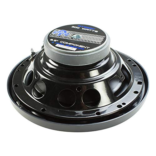 Autotek ATS65C 6.5 Inch Two Way Car Speakers (Black and Blue, Pair) - 300 Watt Max, 2 Way, Voice Coil, Neo-Mylar Soft Dome Tweeter, Pair of 2 Car Speakers