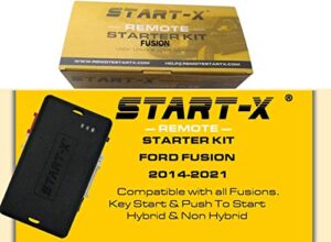 start-x remote starter compatible with fusion 2014-2021 || hybrid & non hybrid || push to start & key start || lock-unlock-lock