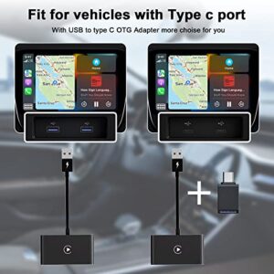 DaoChuang Car Wireless CarPlay,The Original Cable CarPlay Upgrade and converts Wireless Dash Mount Apple CarPlay, CarPlay Adapter for iPhone,car in-Dash Navigation GPS Unit.