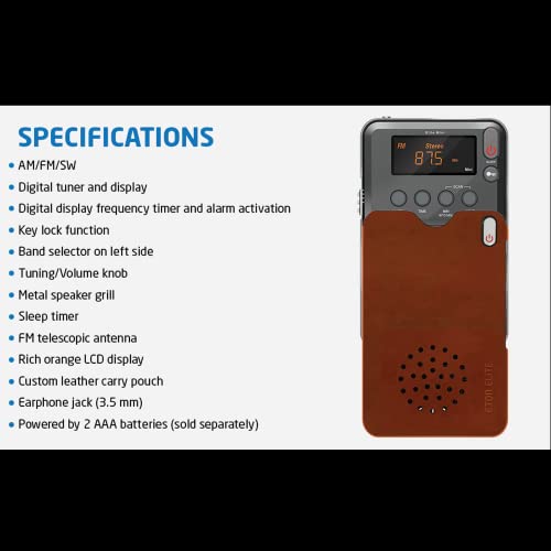 Eton Elite Mini Compact AM/FM/Shortwave Radio