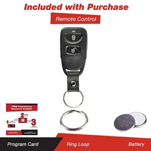 KeylessOption Keyless Entry Remote Car Key Fob Alarm for Hyundai Santa Fe Accent, Kia Rio Rio5 PINHA-T038