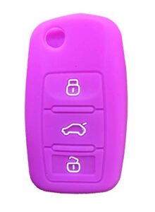 kawihen silicone key fob cover compatible with for volkswagen 3 button bettle golf jetta passta hlo1j0959753am hlo1j0959753d nbg735868t nbg 735868t