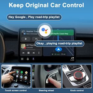 Android Auto Wireless Adapter,Wireless Android Auto Adapter,Wireless Android Auto,Easy Setup AA Wireless Android Auto Dongle for Android Phones Converts Wired Android Auto to Wireless.