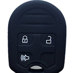 Rpkey Silicone Keyless Entry Remote Control Key Fob Cover Case protector Replacement Fit For Ford E-150 E-250 E-350 Super Duty F-150 F-250 F-350 Explorer Edge Flex Fusion CWTWB1U793 164-R8070