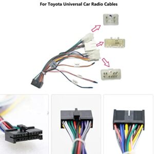 Yassdwbn 20 PIN Wiring Harness Connector for Toyota Stereo DVD Android Player Power Cable