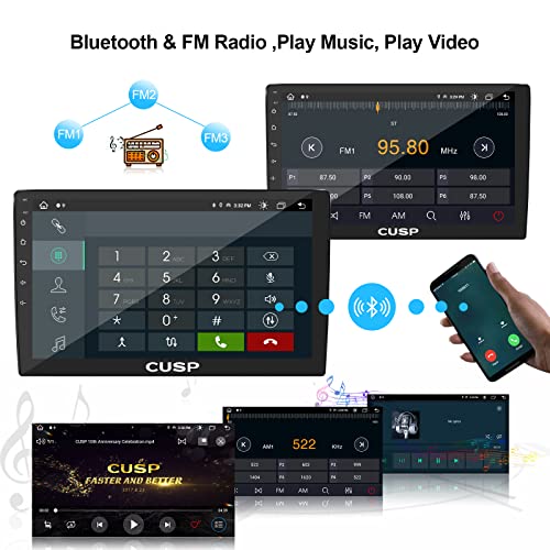 2023 New 9 Inch Android Car Stereo Radio GPS Navigation 8+128G Universal Double Din 1280X720 QLED Screen Wireless Apple Carplay Android Auto in-Dash Kit Head Unit Multimedia Player,Play Store,YouTube