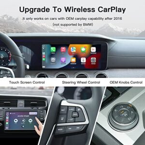 CARABC 5.0 CarPlay Wireless Adapter Factory Wired CarPlay, Wired to Wireless Apple Carplay Dongle, Plug & Play, Online Update