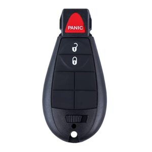 3 Button Entry Keyless Key Fob Fit for Dodge Challenger, Charger, Grand Caravan, Chrysler 300, RAM 1500 2500 3500 M3N5WY783X IYZ-C01C Pack of 2