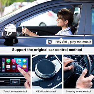 Wireless CarPlay Adapter,Wireless Carplay Dongle,Plug & Play 5GHz WiFi Online Update,Low Latency,Easy to Install,Support Newest iOS 16