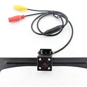 Universal Car Reversing Back-up Camera with IP67 Waterproof Rating, 170° View Angle 4 Infrared Night Vision LED Lights, Vehicle Rear View Camera System for US License Plate mounting