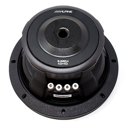 Alpine S-W8D4 8" Dual 4-ohm Component Subwoofer