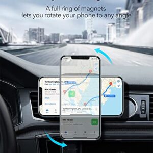 20W Magnetic Wireless Phone Holder Car Charger,Compatible with MagSafe Car Mount with Fast Charging Function,Wireless Magnet Car Phone Holder for iPhone 14/14 Pro/14 Pro Max/14 Plus and 13/12 Series