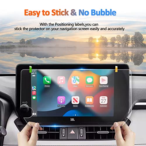 CDEFG for 2023 Toyota RAV4 Screen Protector, 23 RAV4 (XLE Premium, Adventure, TRD Off-Road, Limited)/ Prime XSE/ Hybrid XLE Premium 10.5" Touch Screen Audio Multimedia, Navigation Radio Display Cover Nano Material 2PCS (10.5 Inch)