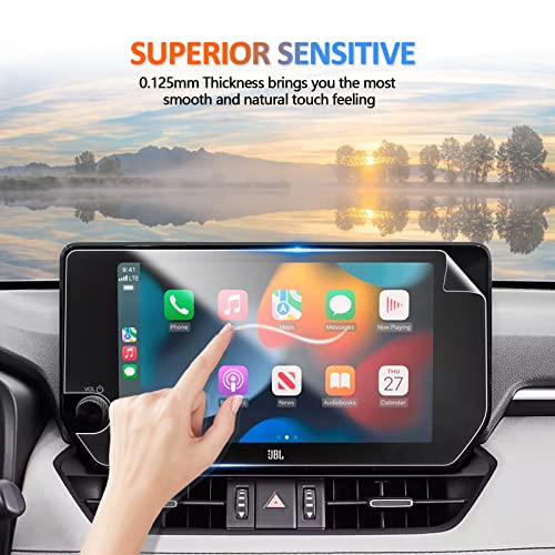 CDEFG for 2023 Toyota RAV4 Screen Protector, 23 RAV4 (XLE Premium, Adventure, TRD Off-Road, Limited)/ Prime XSE/ Hybrid XLE Premium 10.5" Touch Screen Audio Multimedia, Navigation Radio Display Cover Nano Material 2PCS (10.5 Inch)